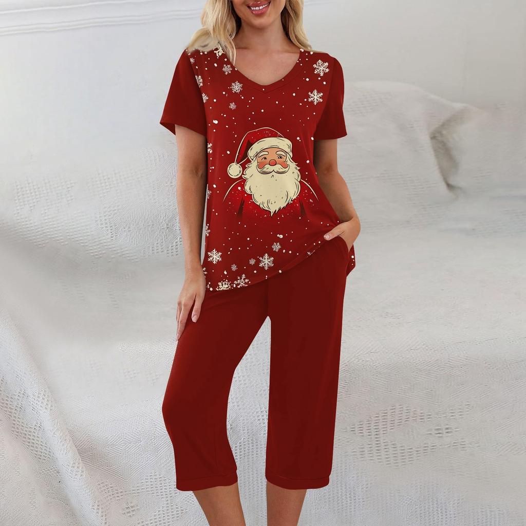 2 Piece Sets For Women Summer Short Sleeve Top And Pants With Pockets Workout Soft Sets