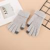 Winter Thick Plush, Pineapple Knit, Touch Screen, Cycling Cold Proof, Plush Pattern, Warm Gloves