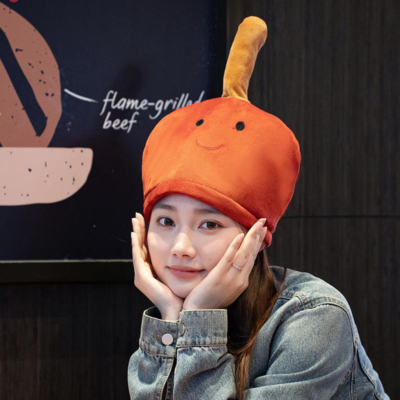 Pălărie electrică cu emoji caca cântător sub formă de floare - Pălărie amuzantă cadou de Crăciun pentru fete