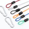 4Pieces Stainless Steel Locking Cables with Double Hook Design Wire Rope for Outdoor Furniture Bikes Motorcycles Garden