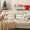 Christmas Pillow Covers: Nutcracker, fa la la & Merry Designs Sofa room cushion cover home decoration new year gift