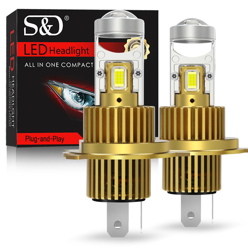 2 ks H7 Bi LED Projektor Žárovky do světlometů do auta Bezdrátové H4 LED H11 H8 9005 HB3 9006 HB4 Čočka 60000Lm 80W Plug&Play Mini Auto Lampa 6000K LHD Světlomet