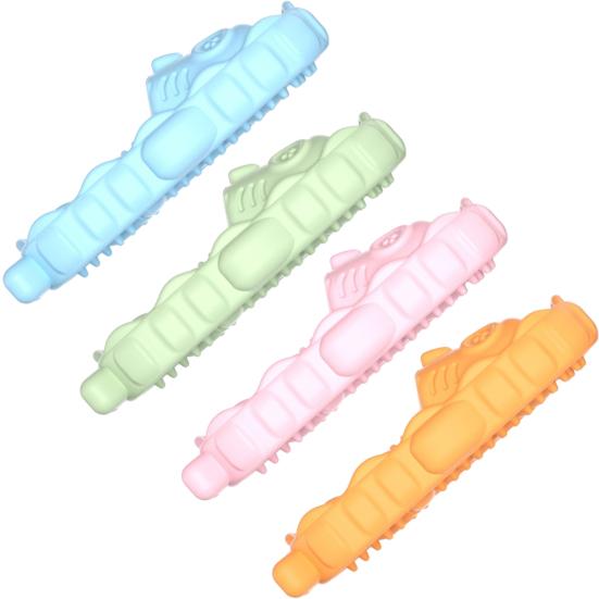Slipper Dog Chew Toy Bite Resistant Boredom Stress Relief Fishbone Texture Shoes Dogs Teething Cleaning Toy Pet Supplies