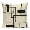 Geometric Pattern Decorative Black White Stripe Pillowcase Deer Cushion Cover Throw Pillow Sofa Car Decoration Pillowcover