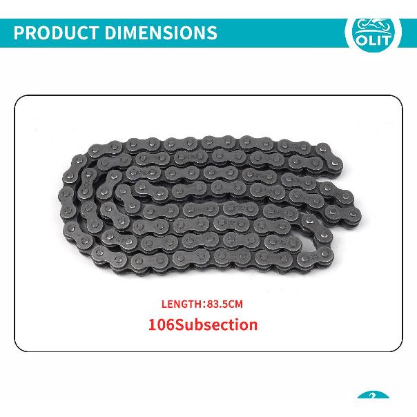 For CFMOTO Chain 106T 250SR 250SR-FUN 450NK 450SR Motorbike Chain Motorcycle Accessories Original Parts