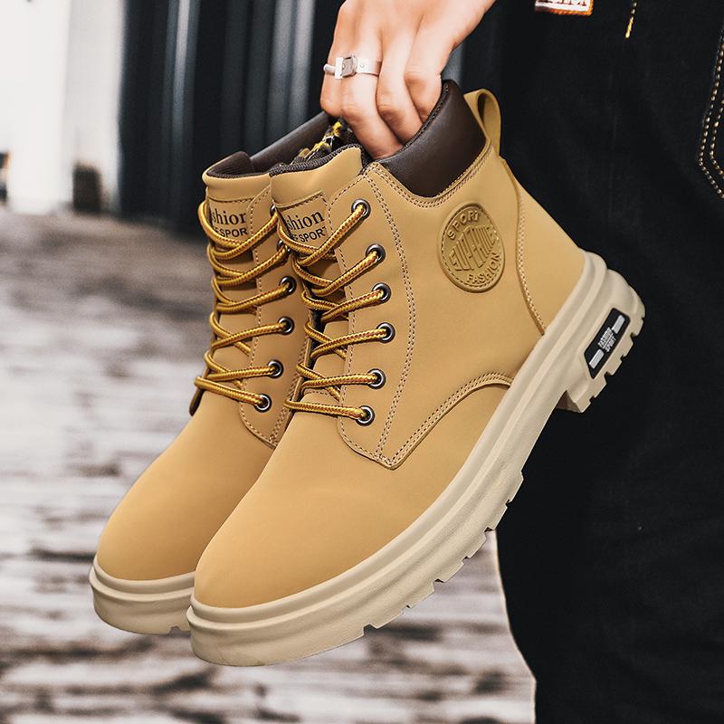 Dress Shoes Man Original Man Sneakers Deals Work & Safety Shoes Mens Shoe Men Motorcycle Boot Original Leather Boots for Men