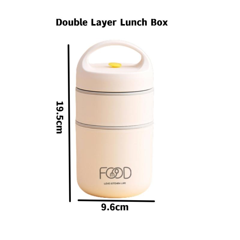 Çift Katmanlı Yalıtımlı Öğle Yemeği Çantası Yüksek Kapasiteli Piknik Bento Kutusu Yemek Kese Gıda Termal Soğutucu Teslimat Çantaları Kadın Erkek için