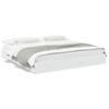 VidaXL Cadre de lit avec tiroirs blanc 200x200 cm bois d'ingénierie, lit, lit de rangement, cadre de lit double, lit double 3280629
