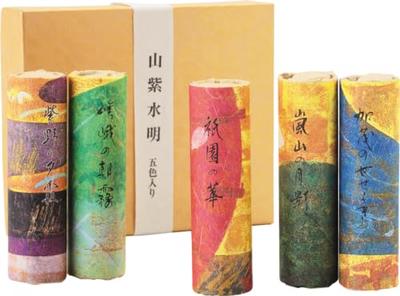 Low-smoke Kyoto Incense Sticks from Kyoto Kosaido Sanshisuimei, a Series of Incense Sticks Infused with Natural Fragrances (Sanshisuimei Stick Mix)
