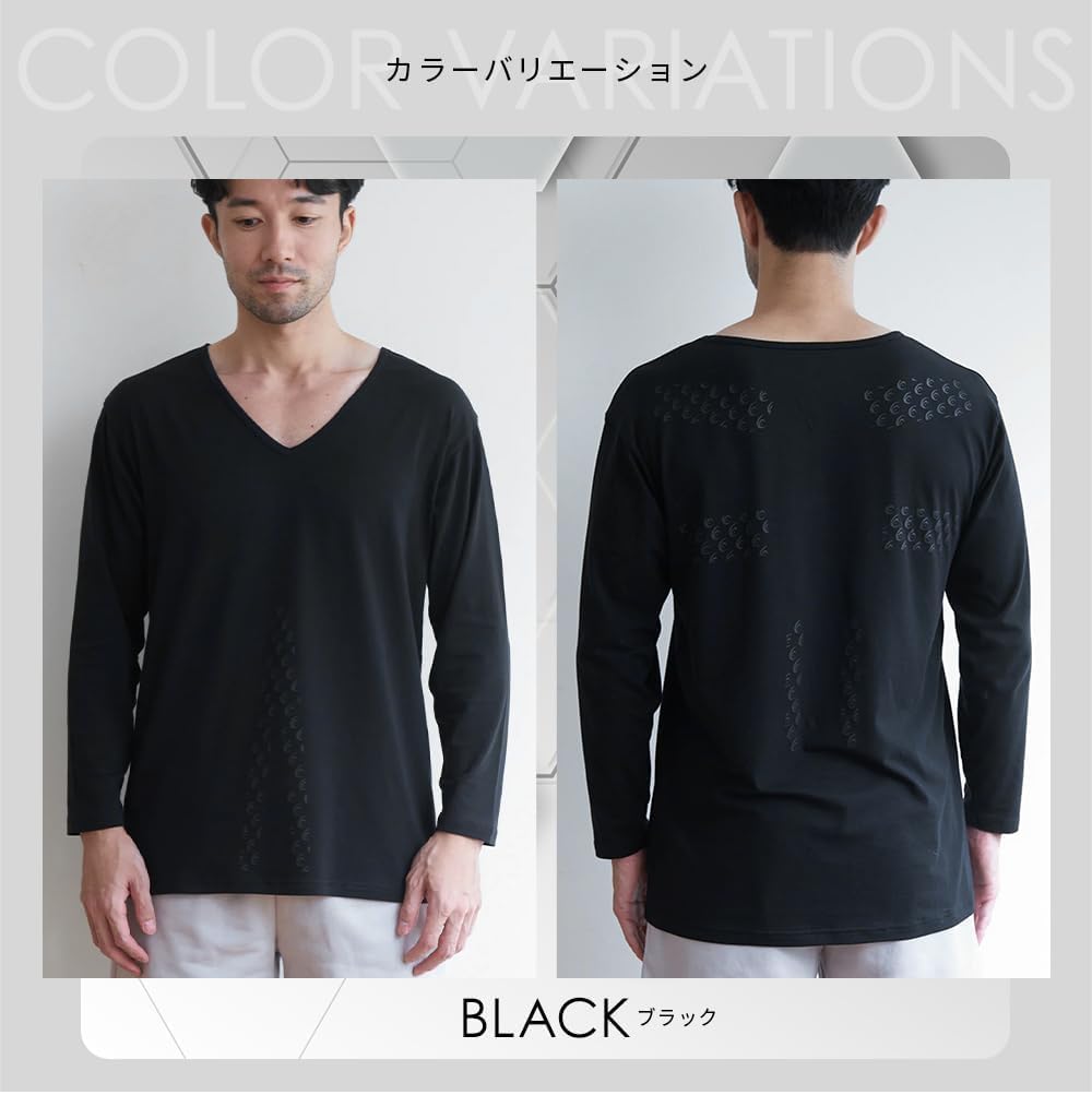 Revive a warm power recovery inner undershirt Shirt, innerwear, 3/4 sleeve, women's shirt, wear, shirt, (M)