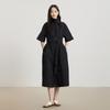 Gejin Women's Slim-Fit Short-Sleeve Trench Coat