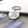 Stainless Steel Boyfriend Girlfriend Husband Wife Gift Keychain Easy To And Keys Couple Key Ring
