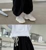 Autumn 2025 Boys' Wide-Leg Grey Harem Pants - Casual, Loose-Fit Sports Style