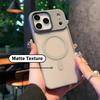 Matte Transparent Shockproof Armor Phone Case For Iphone 11 12 13 14 15 Plus 16 17 Air Pro Max Magnetic For Magsafe Bumper Cover