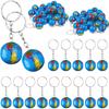 Chaveiros Globo de 1" Chaveiros Globo Terrestre Gancho de Mochila Mini Para Viajantes Chaveiros Globo Terrestre Gancho de Mochila Mini Para Viagem