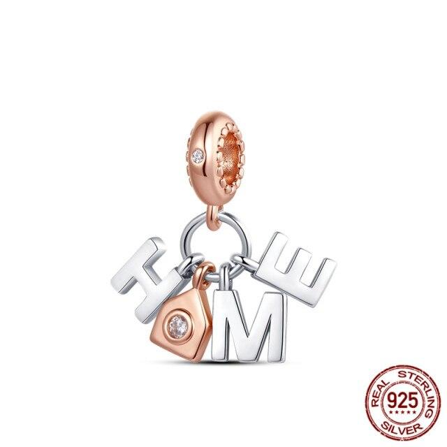 Charm Bead Fit  Bracelet DIY Dangle Charms For Mom Son Daughter Sister Friends Lover