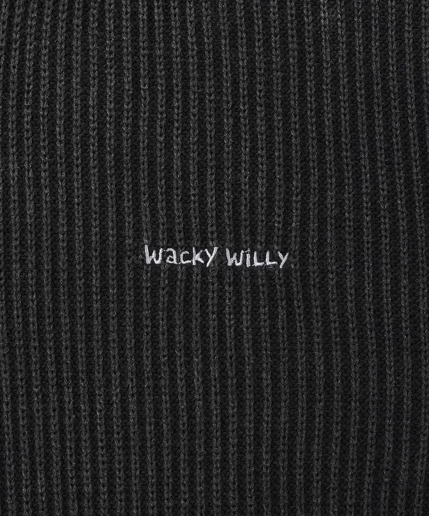 WACKY WILLY Pigment Pullover Knit Charcoal