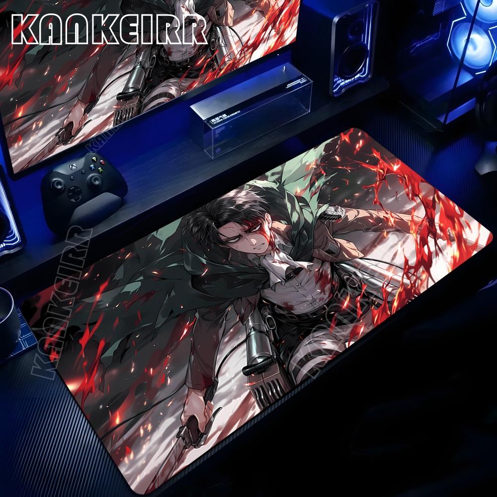 Xxl Cool Attack On Titan Anime Mouse Pad Office Computer Keyboard Gaming Accessories Mousepad NonSlip Desk Mat Pc Large Carpet