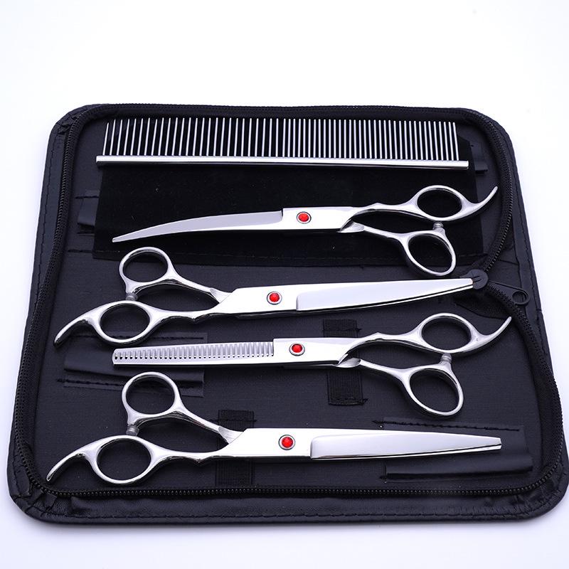 Teddy Dog 6-Inch Stainless Steel Grooming Scissors Set