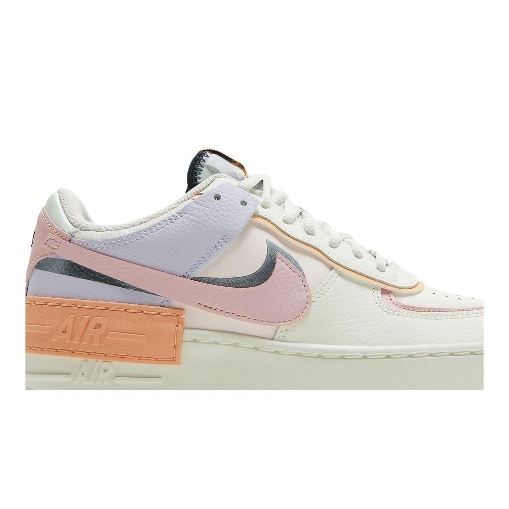 Nike Womens Air Force 1 Shadow 'Orange Chalk Pink Glaze' (women's sizes) Sail / Orange Chalk / Dark Obsidian / Pink Glaze Skateboard Shoes