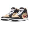 Air Jordan 1 Mid SE Tartan Swoosh Men Sneakers Brown Black Sesame DZ5329-001