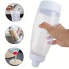 New 1000ml Hand Cranked Batter Mixer Bottle with Scale Batter Dispenser Pancake with Whisk Ball Baked Goods Easy-Squeeze LIJIAO