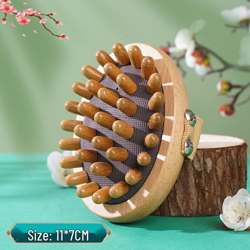 

Массажная щетка из сандалового дерева – Универсальная ручная тонизирующая щетка для тела и живота, подарочная коробка в комплекте