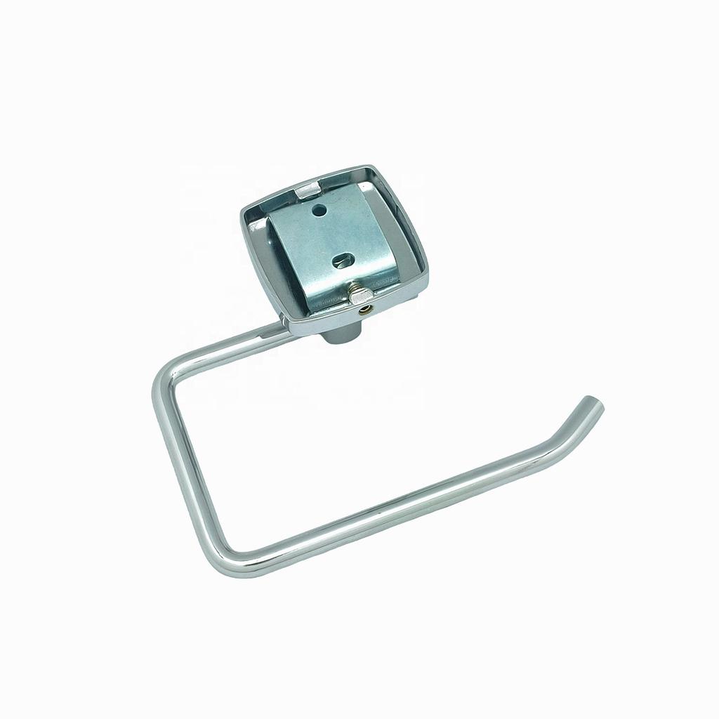 Metalique 51021A-CR Modern Chrome Wall-mounted Durable Stainless Steel Ring Zinc Alloy Base Toilet Tissue Roll Paper Holder