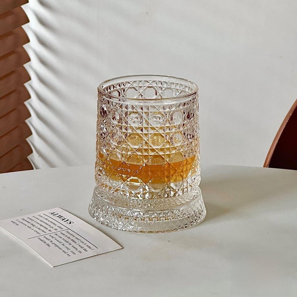 Whisky Glass With Rotating For Gift And Celebration Use PatternA
