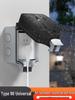 Stormproof Outdoor Waterproof Double Gang Socket with Five-Hole Power Switch