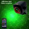 RGB LED Stage Light Disco DJ Laser Projector Lamp Sound Activated Strobe Light Remote Control Party Light for Home Bar Club