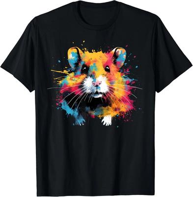 Fantastica Criceto su colorato dipinto Criceto Regalo T-shirt Unisex