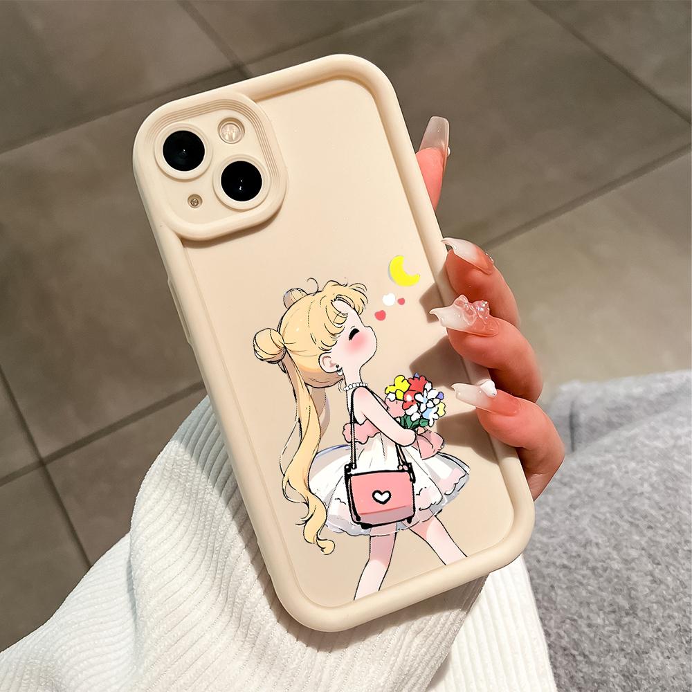 

Чехол для телефона с милой девушкой для Realme OPPO Reno VIVO Infinix Tecno Oneplus с полной защитой камеры, противоударным резиновым чехлом Realme Narzo 20