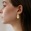 925 Silver Golden Sun Ear Rings Irregular Geometry Star Ear Jewelry Wedding Jewelry Zircon Stone Earrings for Women