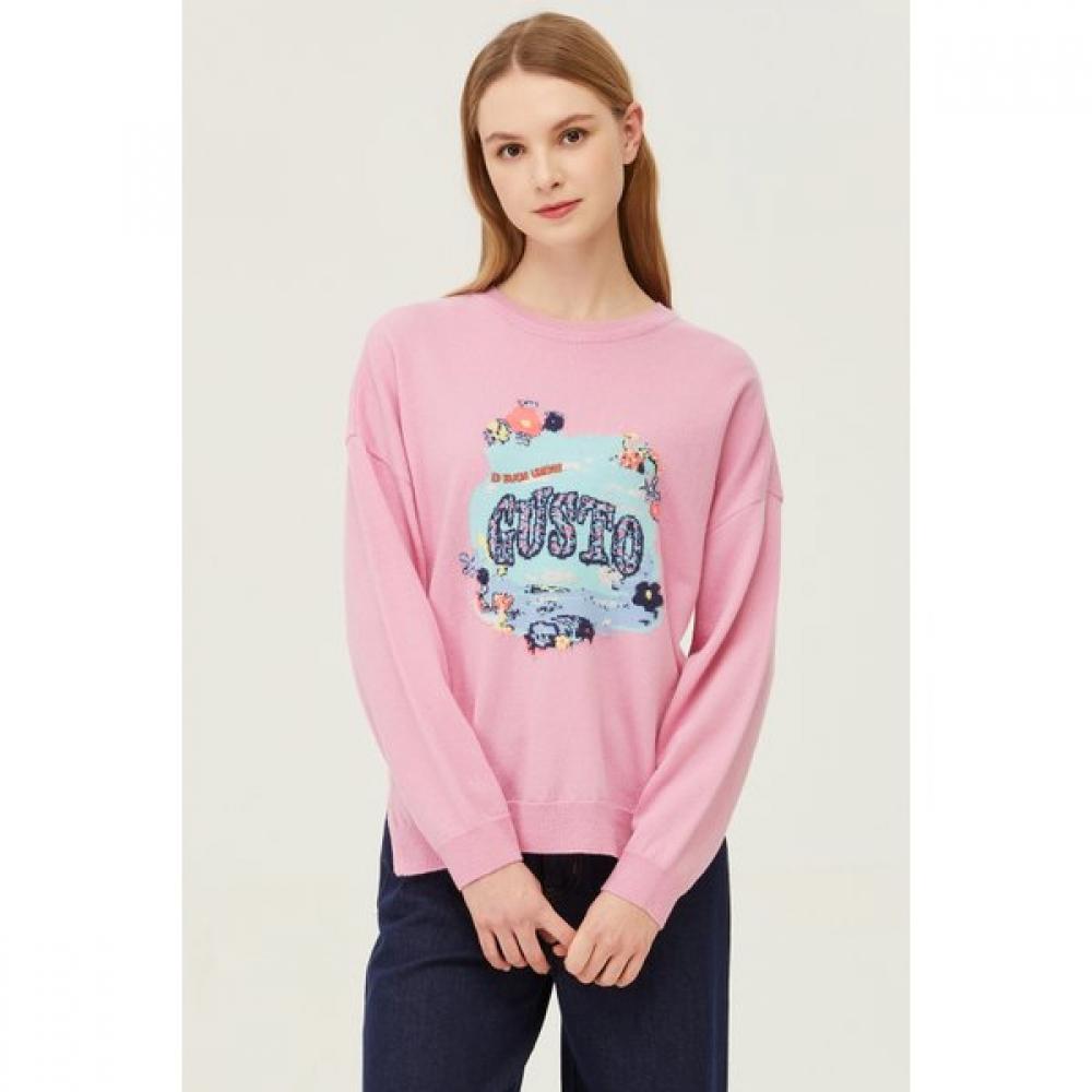 Benetton Round Neck Knit One Point Bakp10411 MT/OS