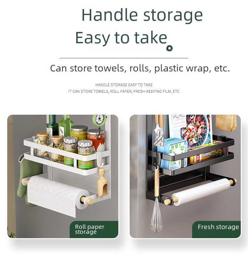 Suport magnetic din oțel inoxidabil pentru organizarea bucătăriei, fără găurire