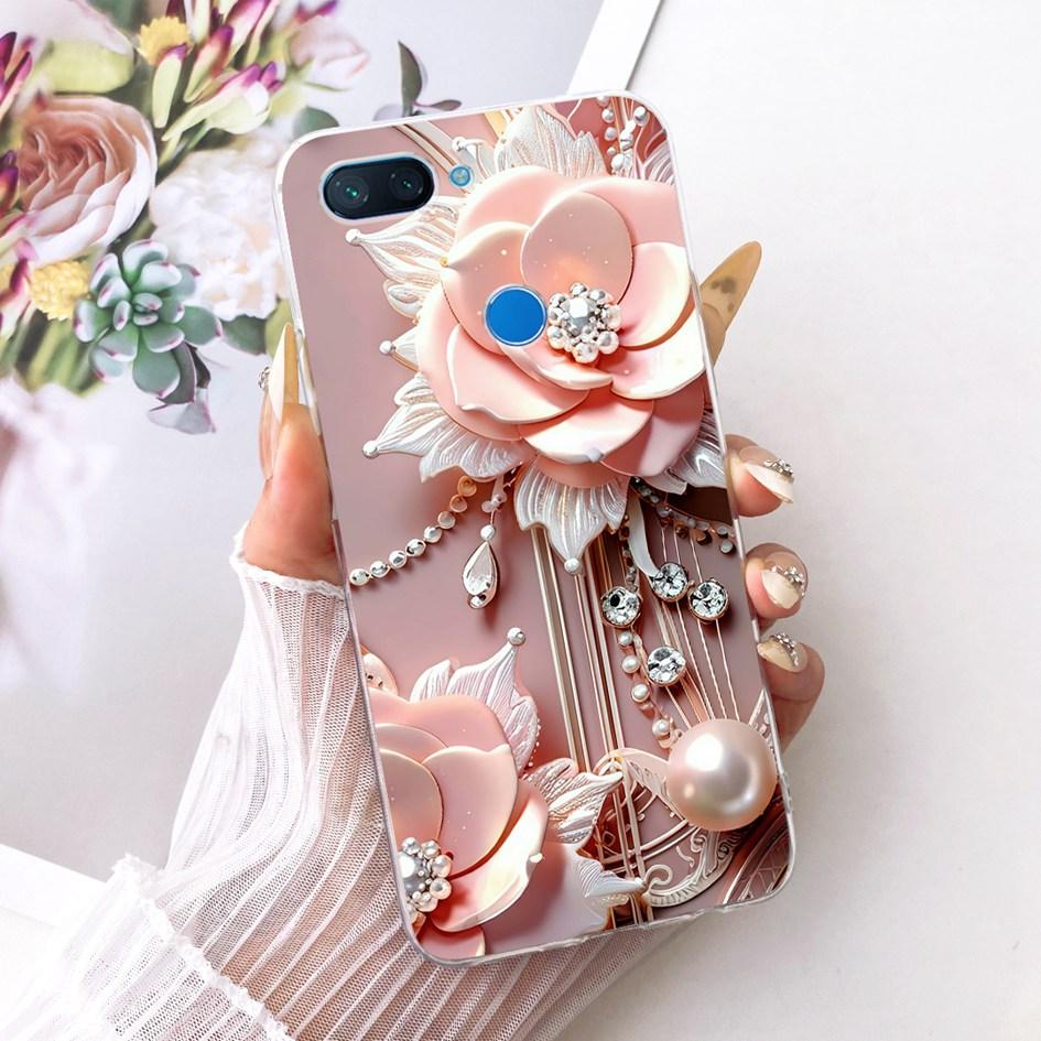 Für Xiaomi Mi 8 Lite Hülle Beliebte Blume Weiche Klare Silikon Schutzhülle Für Xiaomi Mi 8 SE Funda Mi8 Pro Mi8Lite TPU Hülle