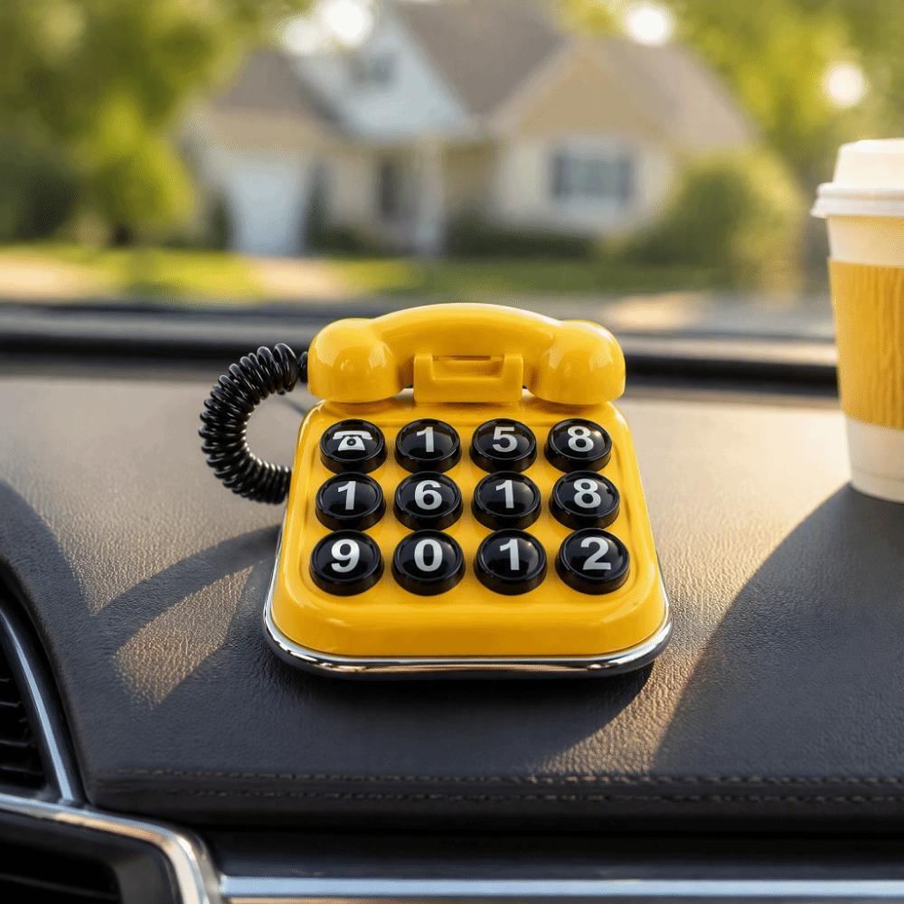 Telephone Shaped Temporary Parking Sign Mini Telephone Parking Plate  Auto Interior