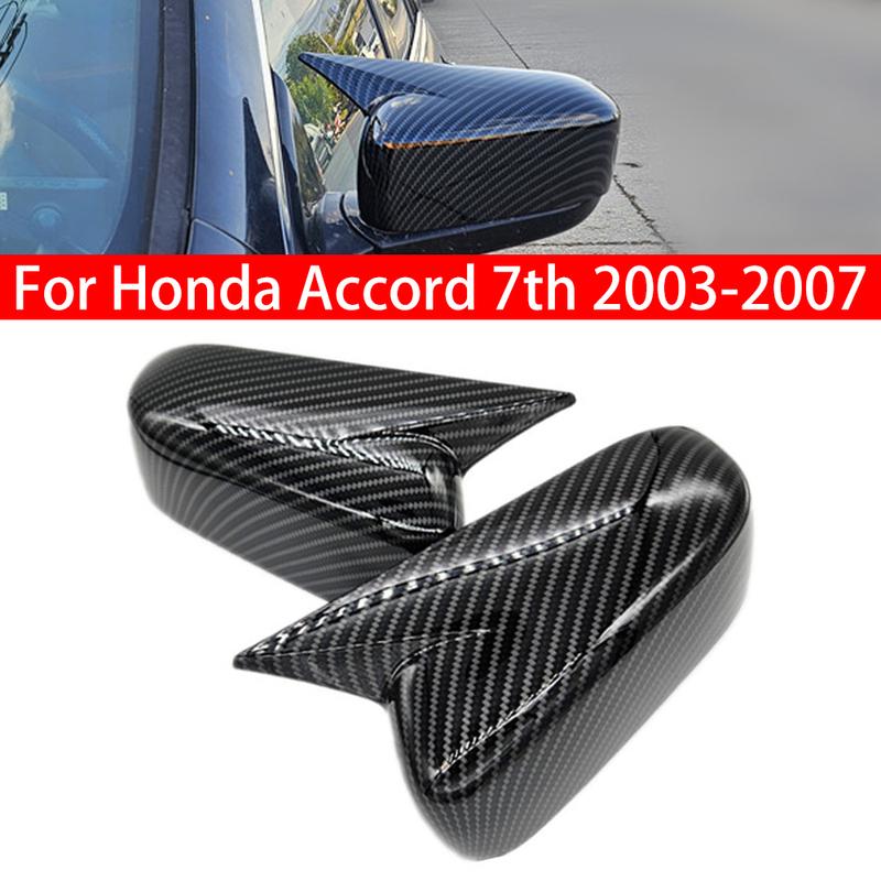 

Для Honda Accord 7-го поколения 2003-2007 Автомобильное Зеркало Заднего Вида Боковое Зеркало Крышка Накладка На Крыло Внешняя Наклейка Корпус Зеркала Заднего Вида Двери Отделка Углеродное Волокно