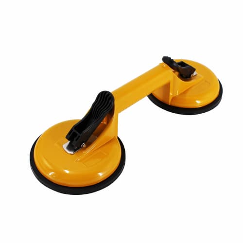 HFS (R) Vacuum Lifter, Glass Suction Cup, 1 Piece, Aluminum Alloy Grip, Double Suction Cups, for Carrying Luggage, Floors, Windows, Ceramic Tile, Grani