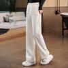 Women's High-Waist Fleece-Lined Wide-Leg Casual Pants