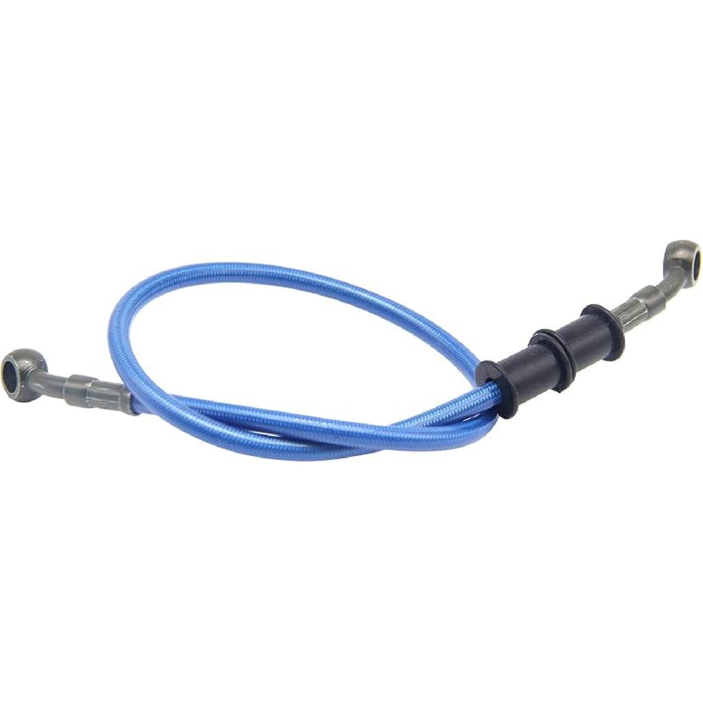 Stainless Steel Brake Hose, Motorcycle Braided Steel Brake Clutch - 90cm/35.4" Black, Pack of 1 for Street Motocross Bikes
