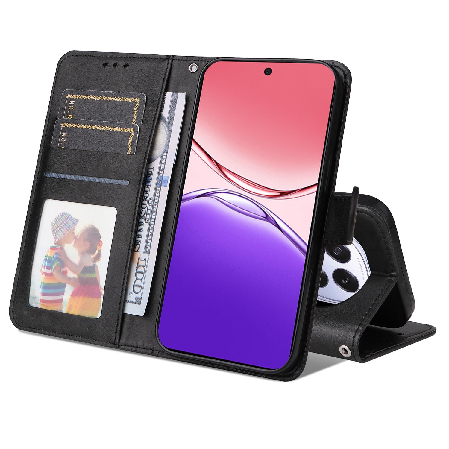 

For Oppo A5 5G/Oppo F29 5G Case Wallet PU Leather Folio Flip Phone Cover Blue