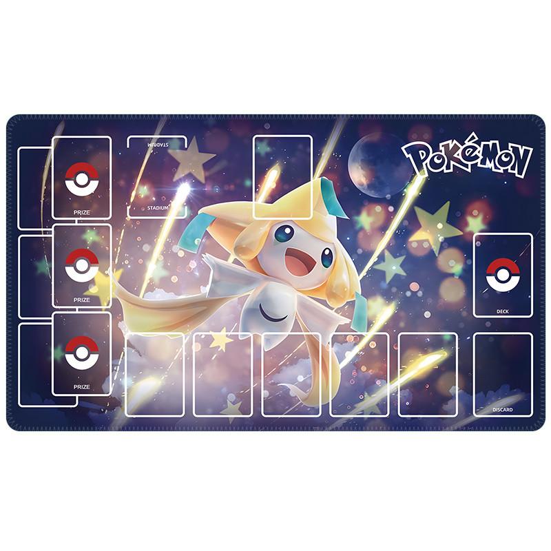 Anime Pokemon GAME PTCG Dedicated DIY Card Playmat Battle Against K Jirachi Lunala Solgaleo Collection Gift Toys