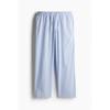 H M Poplin Pants Relaxed Fit ligHt Blue