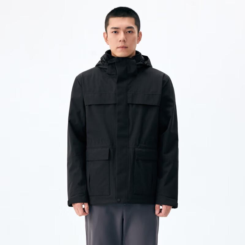 Lanbu Unisex Couple Warm 3-in-1 Jacket XS