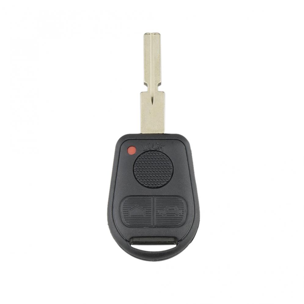 Slitasjebestandig ABS ukuttet 3-knappers fjernkontrollnøkkelskall Passer for BW E31 E32 E34 E36 E38 E39 E46 Z3