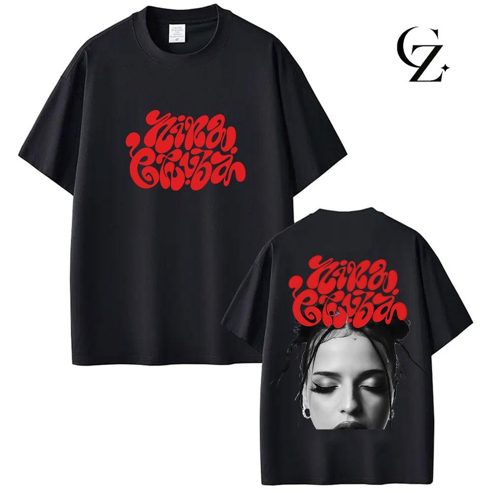 Sängerin Nina Chuba Arena Tour 2026 Grafik T-Shirt Herren Damen Hip Hop Rundhals Baumwolle T-Shirts Mode Übergroß Kurzarm T-Shirts