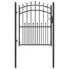 EMMEN Decorative Arch Gate with Finials 150 X 100 Cm