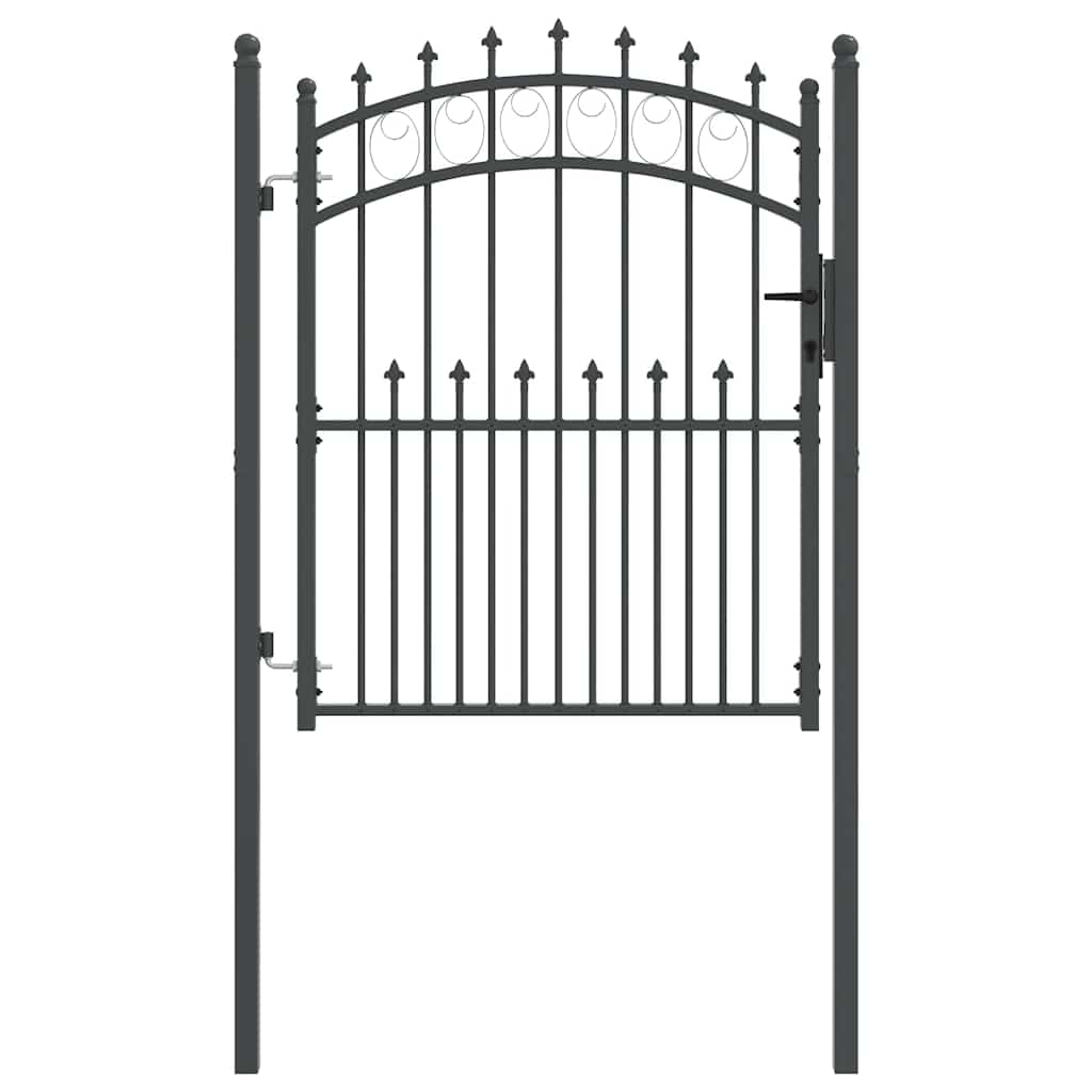 EMMEN Decorative Arch Gate with Finials 150 X 100 Cm